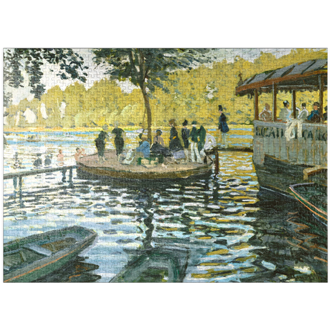 puzzleplate La Grenouillère (1869) by Claude Monet 1000 Jigsaw Puzzle