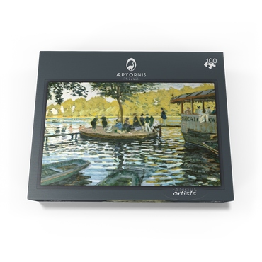La Grenouillère 1869 by Claude Monet 100 Jigsaw Puzzle box view1
