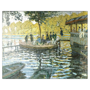 puzzleplate La Grenouillère 1869 by Claude Monet 100 Jigsaw Puzzle