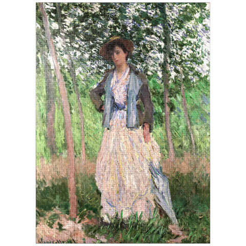 puzzleplate The Stroller (1887) by Claude Monet 1000 Jigsaw Puzzle