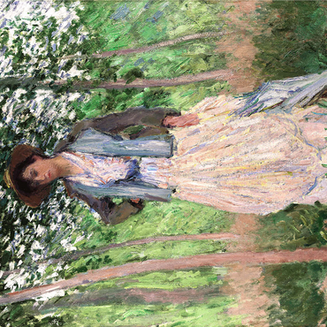 The Stroller (1887) by Claude Monet 1000 Jigsaw Puzzle 3D Modell