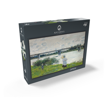 Claude Monets The Promenade with the Railroad Bridge Argenteuil 1874 100 Jigsaw Puzzle box view1