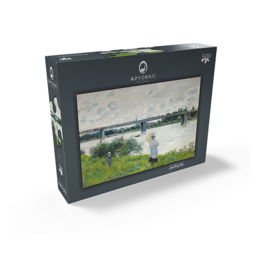 Claude Monets The Promenade with the Railroad Bridge Argenteuil 1874 500 Jigsaw Puzzle box view1