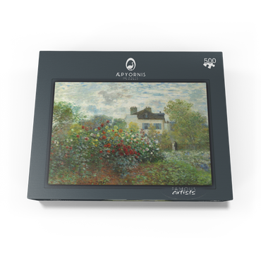The Artists Garden in Argenteuil A Corner of the Garden with Dahlias 1873 by Claude Monet 500 Jigsaw Puzzle box view1
