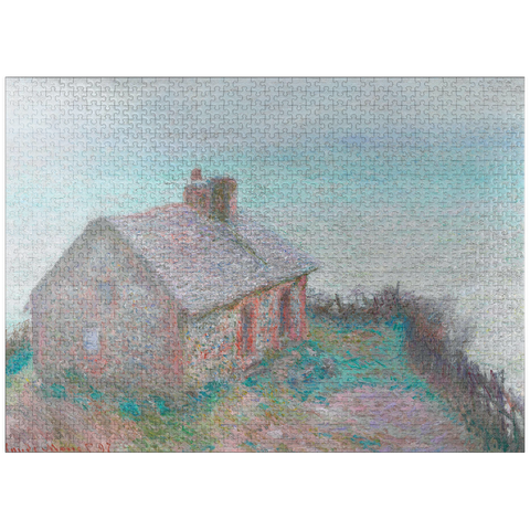 puzzleplate The Customs House at Varengeville (1897) by Claude Monet 1000 Jigsaw Puzzle