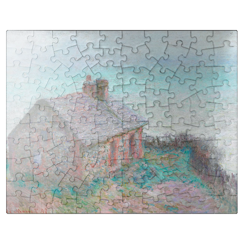 puzzleplate The Customs House at Varengeville 1897 by Claude Monet 100 Jigsaw Puzzle