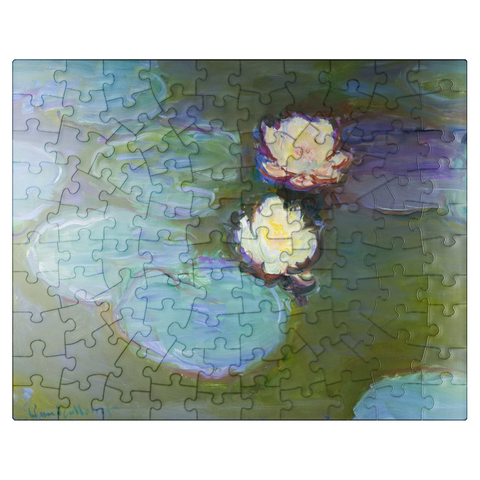 puzzleplate Nympheas 1897-1898 by Claude Monet 100 Jigsaw Puzzle