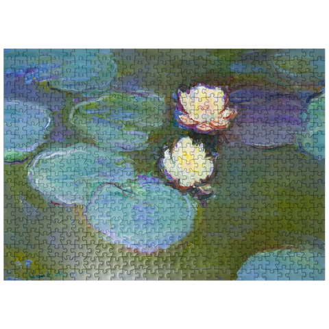 puzzleplate Nympheas 1897-1898 by Claude Monet 500 Jigsaw Puzzle