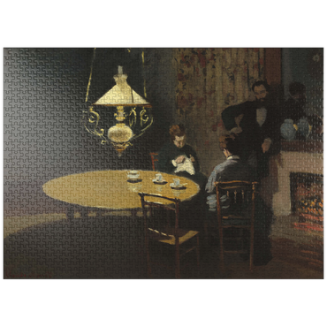 puzzleplate Interior, after Dinner (1868 -1869) by Claude Monet 1000 Jigsaw Puzzle