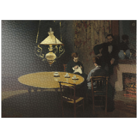 puzzleplate Interior, after Dinner (1868 -1869) by Claude Monet 1000 Jigsaw Puzzle
