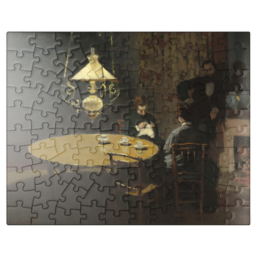puzzleplate Interior after Dinner 1868 -1869 by Claude Monet 100 Jigsaw Puzzle