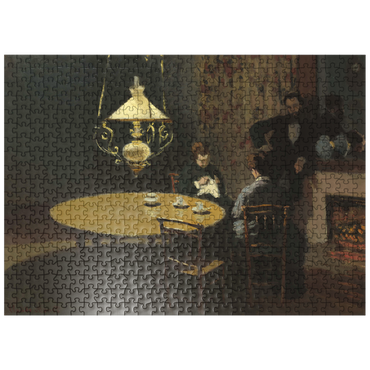 puzzleplate Interior after Dinner 1868 -1869 by Claude Monet 500 Jigsaw Puzzle