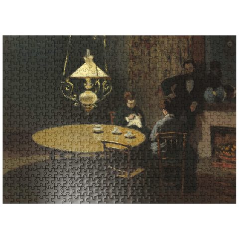 puzzleplate Interior after Dinner 1868 -1869 by Claude Monet 500 Jigsaw Puzzle