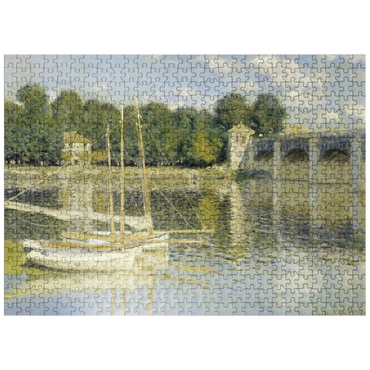 puzzleplate Claude Monets The Argenteuil Bridge 1874 500 Jigsaw Puzzle