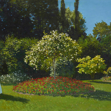 Claude Monet's Lady in the garden (1867) 1000 Jigsaw Puzzle 3D Modell