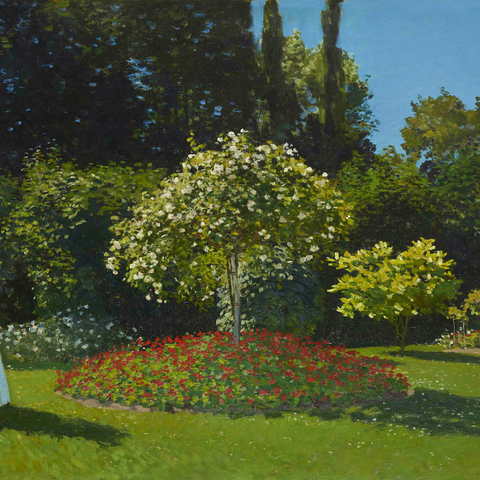 Claude Monet's Lady in the garden (1867) 1000 Jigsaw Puzzle 3D Modell