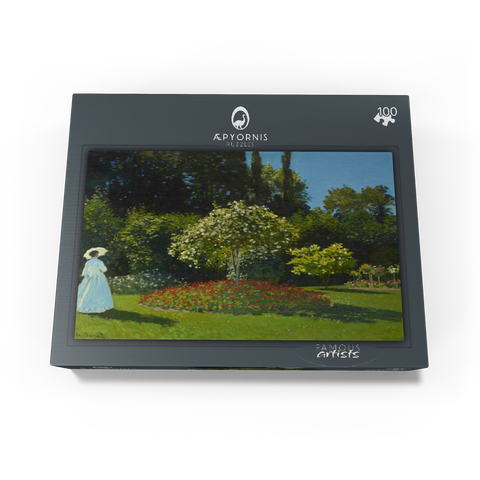 Claude Monets Lady in the garden 1867 100 Jigsaw Puzzle box view1
