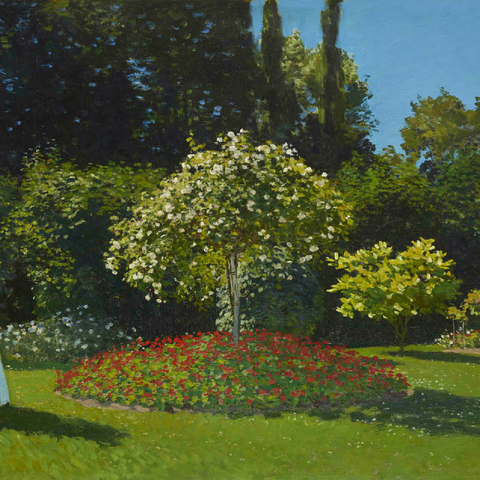 Claude Monets Lady in the garden 1867 100 Jigsaw Puzzle 3D Modell