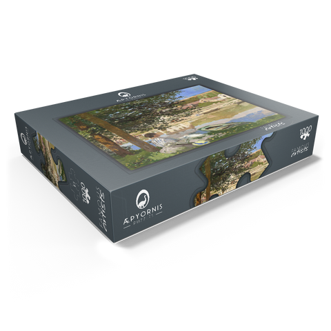 On the Bank of the Seine, Bennecourt (1868) by Claude Monet 1000 Jigsaw Puzzle box view1