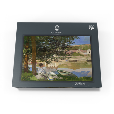 On the Bank of the Seine Bennecourt 1868 by Claude Monet 500 Jigsaw Puzzle box view1