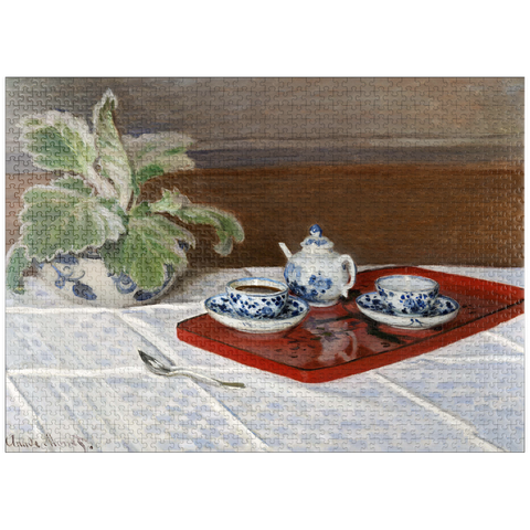 puzzleplate Claude Monet's Still Life, Tea Service (1872) 1000 Jigsaw Puzzle
