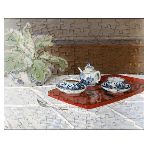 puzzleplate Claude Monets Still Life Tea Service 1872 100 Jigsaw Puzzle