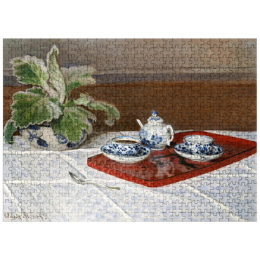 puzzleplate Claude Monets Still Life Tea Service 1872 500 Jigsaw Puzzle