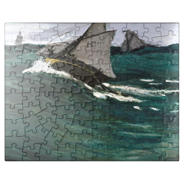 puzzleplate The Green Wave 1866-1867 by Claude Monet 100 Jigsaw Puzzle