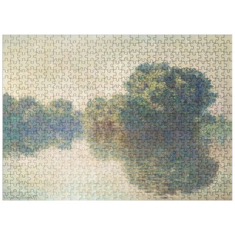 puzzleplate The Seine at Giverny 1897 by Claude Monet 500 Jigsaw Puzzle