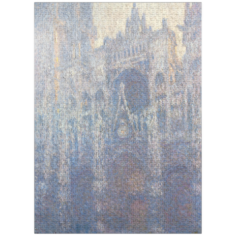 puzzleplate The Portal of Rouen Cathedral in Morning Light (1894) by Claude Monet 1000 Jigsaw Puzzle