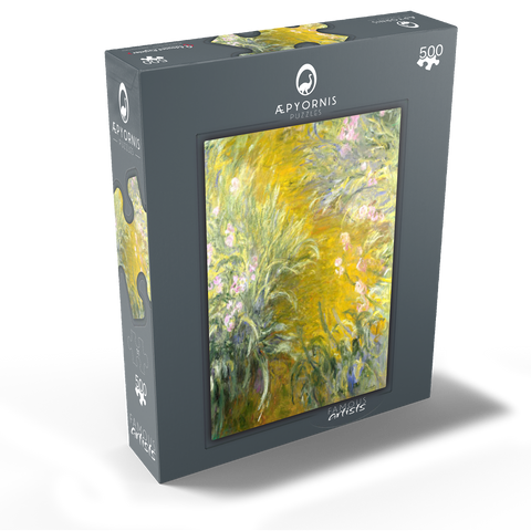 The Path through the Irises 1914-1917 by Claude Monet 500 Jigsaw Puzzle box view1