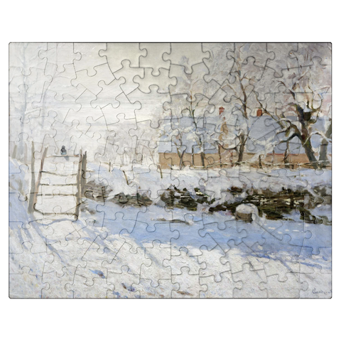 puzzleplate Claude Monets The Magpie 1868-1869 100 Jigsaw Puzzle