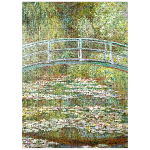 puzzleplate Bridge over a Pond of Water Lilies by Claude Monet 500 Jigsaw Puzzle