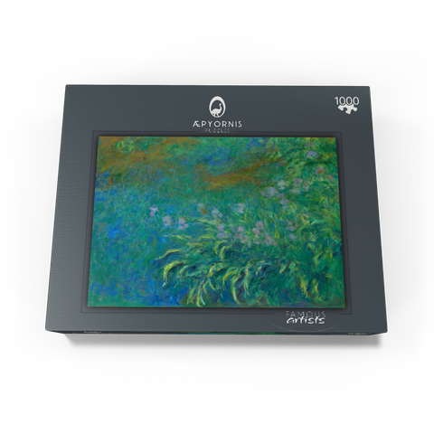Irises (1914-1917) by Claude Monet 1000 Jigsaw Puzzle box view1