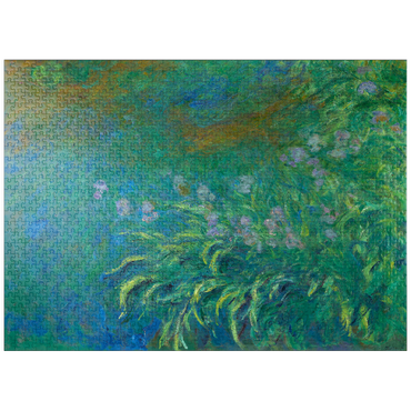 puzzleplate Irises (1914-1917) by Claude Monet 1000 Jigsaw Puzzle