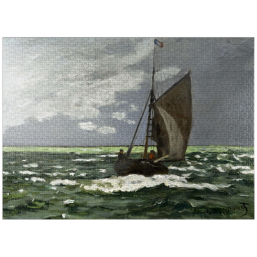 puzzleplate Claude Monet's Seascape, Storm (1866) 1000 Jigsaw Puzzle