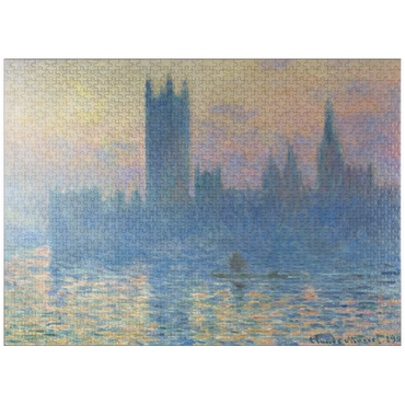 puzzleplate The Houses of Parliament, Sunset (1903) by Claude Monet 1000 Jigsaw Puzzle