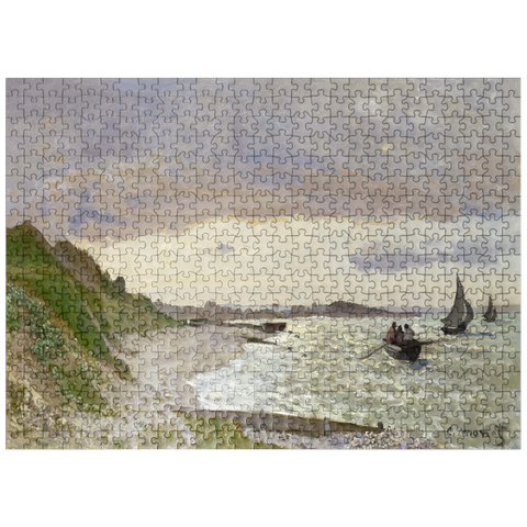 puzzleplate Claude Monets The Seashore at Sainte-Adresse 1864 500 Jigsaw Puzzle