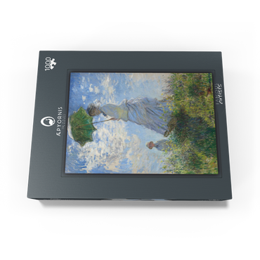 Woman with a Parasol, Madame Monet and Her Son (1875) by Claude Monet 1000 Jigsaw Puzzle box view1