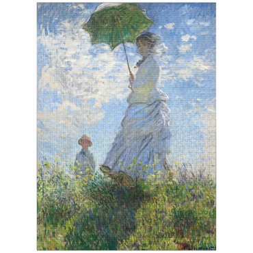 puzzleplate Woman with a Parasol, Madame Monet and Her Son (1875) by Claude Monet 1000 Jigsaw Puzzle