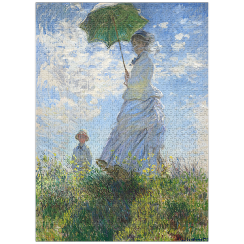 puzzleplate Woman with a Parasol, Madame Monet and Her Son (1875) by Claude Monet 1000 Jigsaw Puzzle