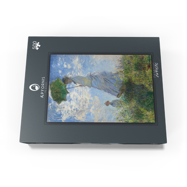 Woman with a Parasol Madame Monet and Her Son 1875 by Claude Monet 500 Jigsaw Puzzle box view1