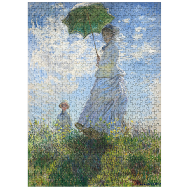 puzzleplate Woman with a Parasol Madame Monet and Her Son 1875 by Claude Monet 500 Jigsaw Puzzle