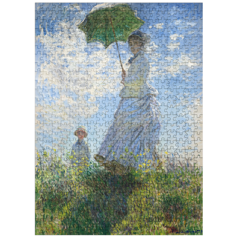 puzzleplate Woman with a Parasol Madame Monet and Her Son 1875 by Claude Monet 500 Jigsaw Puzzle