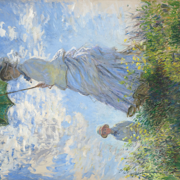 Woman with a Parasol Madame Monet and Her Son 1875 by Claude Monet 500 Jigsaw Puzzle 3D Modell