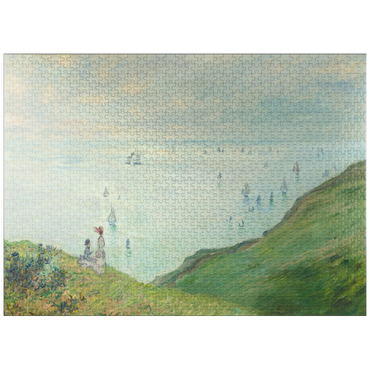 puzzleplate Cliffs at Pourville (1882) by Claude Monet 1000 Jigsaw Puzzle