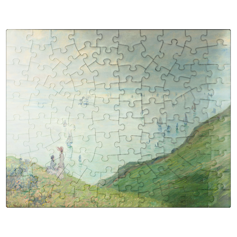 puzzleplate Cliffs at Pourville 1882 by Claude Monet 100 Jigsaw Puzzle