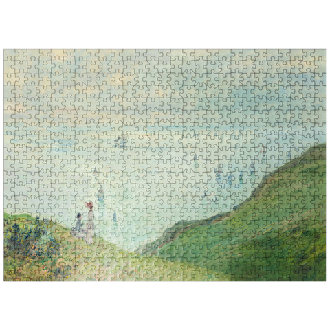 puzzleplate Cliffs at Pourville 1882 by Claude Monet 500 Jigsaw Puzzle