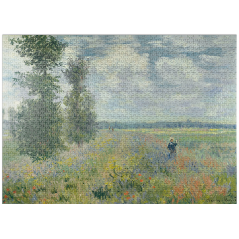 puzzleplate Poppy Fields near Argenteuil (1875) by Claude Monet 1000 Jigsaw Puzzle