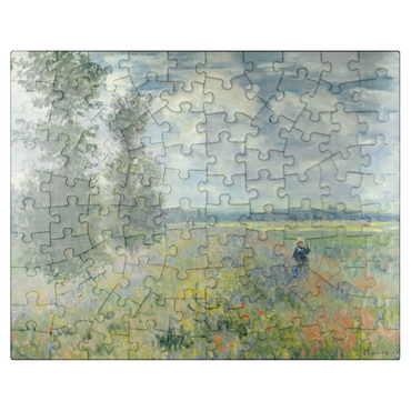 puzzleplate Poppy Fields near Argenteuil 1875 by Claude Monet 100 Jigsaw Puzzle